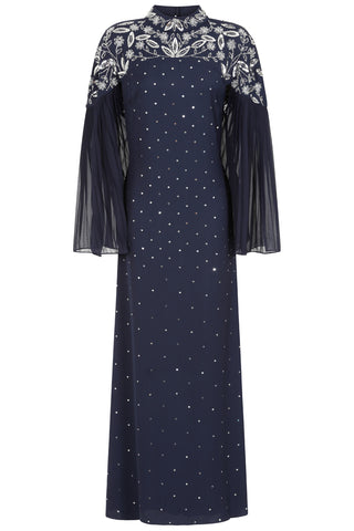 Frock & Frill Arna Navy Sequin Maxi Dress