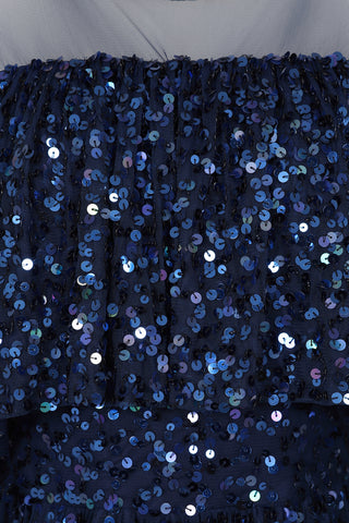 Frock & Frill Beverly Navy Sequin Maxi Dress