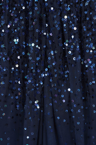 Frock & Frill Beverly Navy Sequin Maxi Dress