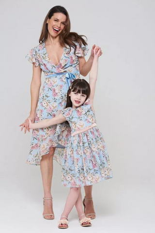 Frock & Frill Billie Floral Print Dress With Collar