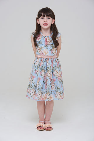 frock & frill Billie Floral Print Dress with Collar