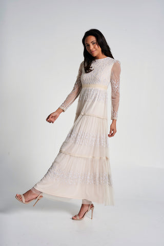Frock & Frill Calla Embroidered Maxi Dress