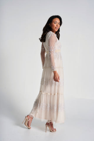 Frock & Frill Calla Embroidered Maxi Dress