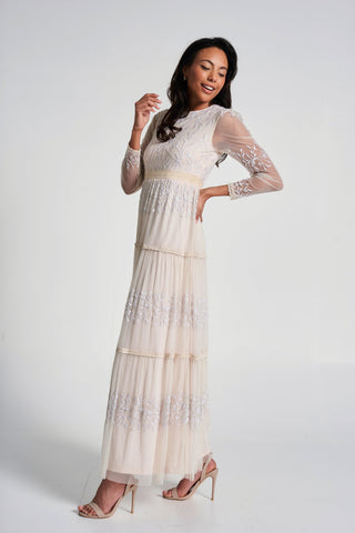 frock & frill Calla Embroidered Maxi Dress