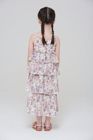Frock & Frill Carabelle Floral Print Tiered Dress