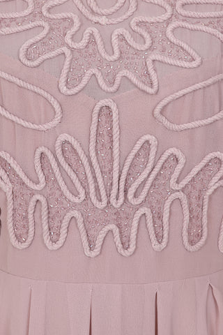 Frock & Frill Cari Mauve Cornelli Sequin Midi Dress