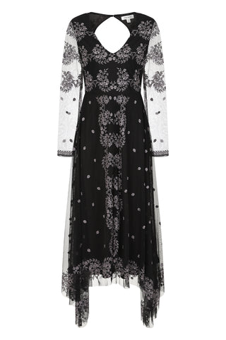 frock & frill Colden Embroidered Hanky Hem Dress