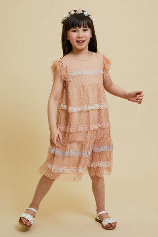 Frock & Frill Corabelle Ruffled Lace Dress