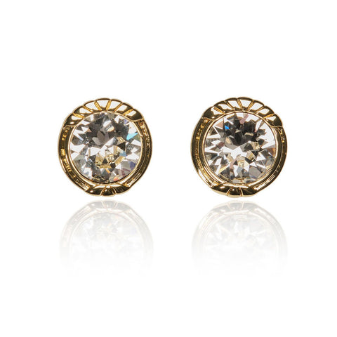 frock & frill Cordelia Crystal Stud Earrings