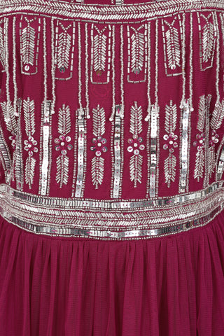 Frock & Frill Debra Embellished Bodice Midi Dress