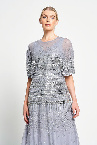 Frock & Frill Ella Heather Embellished Maxi Dress