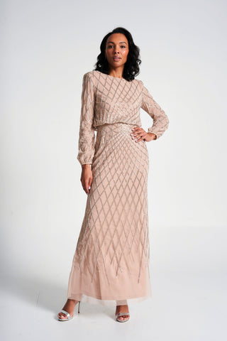frock & frill Etta Embellished Maxi Dress