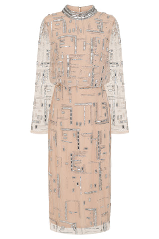 Frock & Frill Giselle Embellished Midi Dress