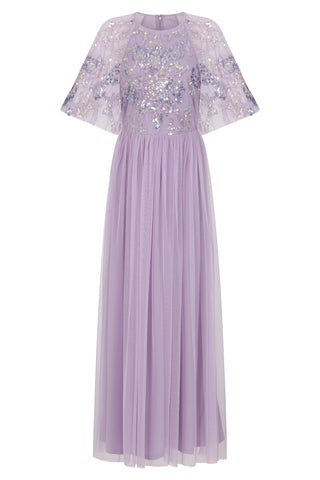 Frock & Frill Ianthe Lilac Sequin Maxi Dress