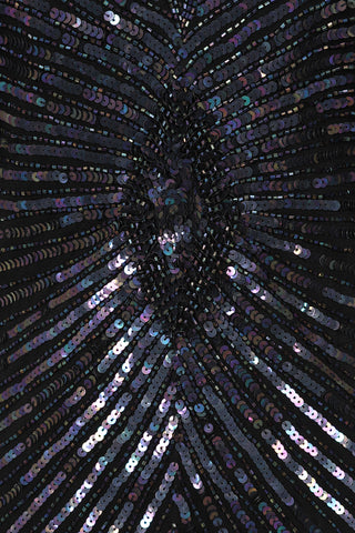 Frock & Frill Irene Black Embellished Maxi Dress