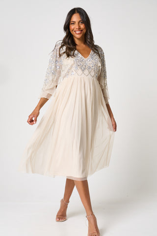 frock & frill Kathryn Sequin Midi Dress