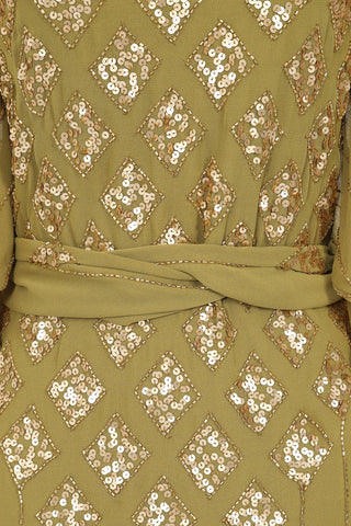 Frock & Frill Laurie Willow Sequin Midi Dress