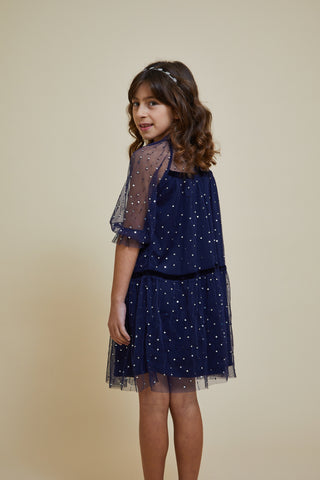 Frock & Frill Layla Navy Sequin Dress