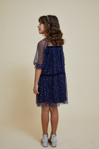 Frock & Frill Layla Navy Sequin Dress
