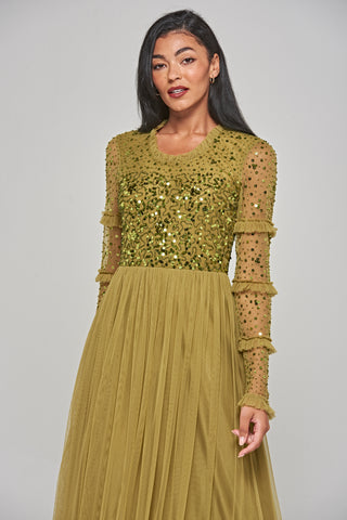 Frock & Frill Lorna Willow Sequin Maxi Dress