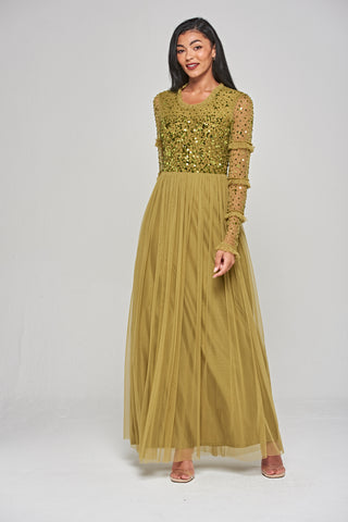 frock & frill Lorna Willow Sequin Maxi Dress