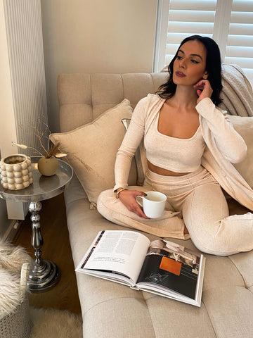 Frock & Frill Lounge Square Neck Crop Top [Final Sale]