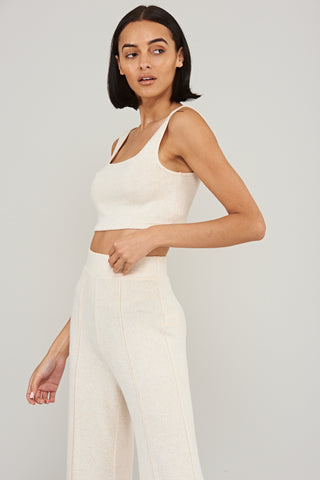 frock & frill Lounge Square Neck Crop Top [Final Sale]