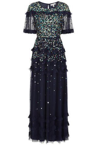 Frock & Frill Lydia Navy Sequin Maxi Dress