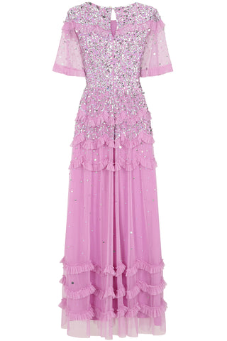 Frock & Frill Lydia Pink Sequin Maxi Dress