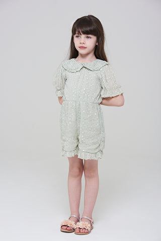 Frock & Frill Maddie Playsuit With Frill Collar