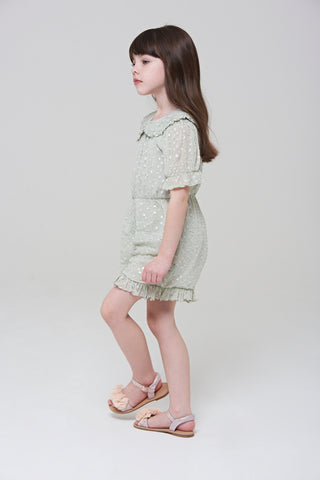 Frock & Frill Maddie Playsuit With Frill Collar
