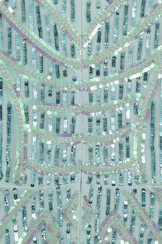 Frock & Frill Marina Aqua Embellished Maxi Dress