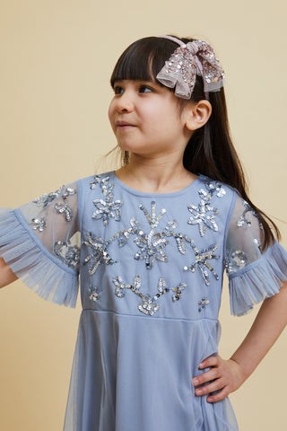 Frock & Frill Molly Blue Sequin Dress