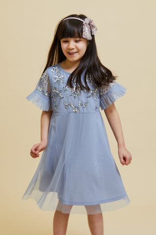 frock & frill Molly Blue Sequin Dress