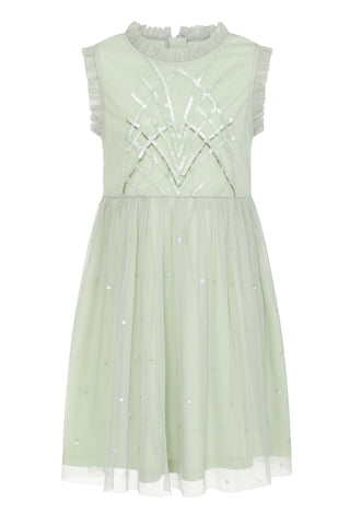 Frock & Frill Nyla Seafoam Green Sequin Dress