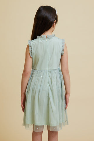 Frock & Frill Nyla Seafoam Green Sequin Dress