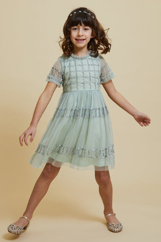 frock & frill River Seafoam Sequin Dress