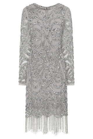 Frock & Frill Roxie Silver Embellished Shift Dress