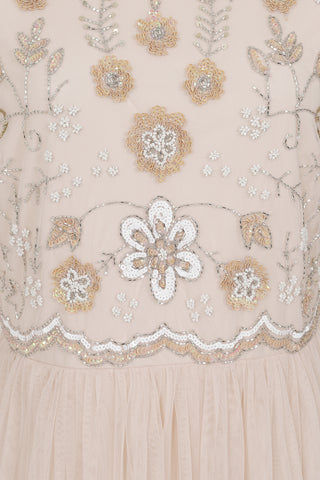 Frock & Frill Senna Floral Embellished Maxi Dress