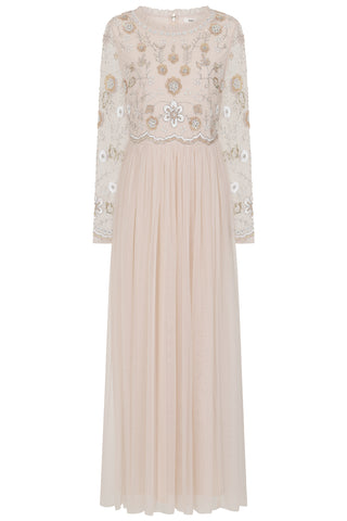 frock & frill Senna Floral Embellished Maxi Dress