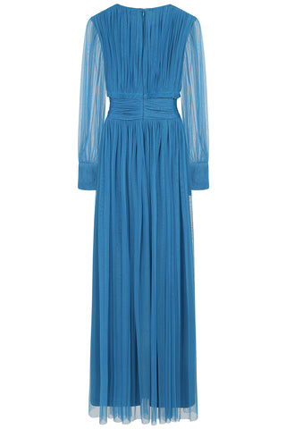 Frock & Frill Sophia Blue Tulle Maxi Dress