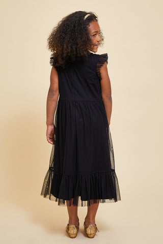 Frock & Frill Stella Black And Gold Sequin Dress