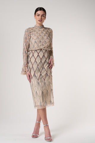 Frock & Frill Tabitha Embellished Midi Dress