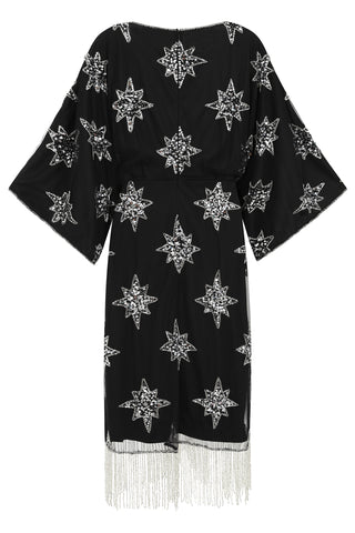 Frock & Frill Nixie Black Star Embellished Midi Dress