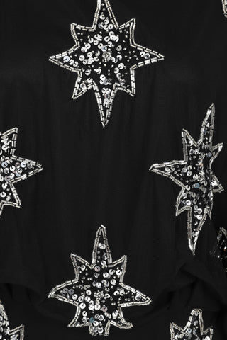 Frock & Frill Nixie Black Star Embellished Midi Dress