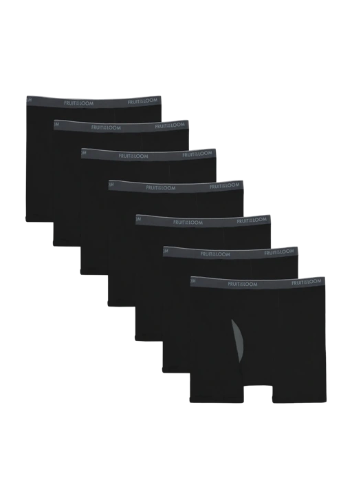 fruit of the loom Big Men's CoolZone® Fly Boxer Briefs Black 7 Pack fruit of the loom Big Men's CoolZone® Fly Boxer Briefs Black 7 Pack