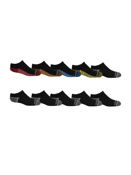 fruit of the loom Boys' Sport No Show Socks Black 10 Pack fruit of the loom Boys' Sport No Show Socks Black 10 Pack