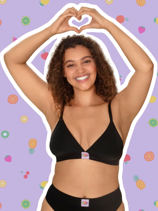 Fruit Of The Loom 'FOMO Free' Triangle Bralette 2 Pack