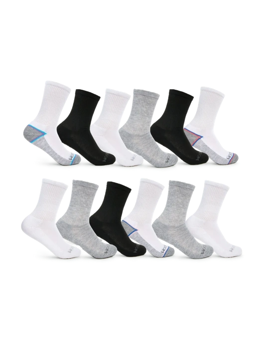 fruit of the loom Girls' Recycled Crew Sock 12 Pack fruit of the loom Girls' Recycled Crew Sock 12 Pack