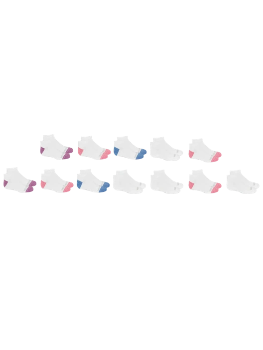 Fruit Of The Loom Girls' Sport Low Cut Sock 10 Pack